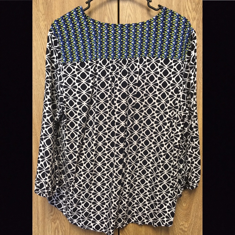 Patterned Peasant Top - image 2